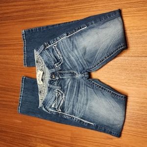 Ariat Real Denim Jean's REAL Mid Rise Boot Etwined Size 27R